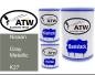 Preview: Nissan, Gray Metallic, K27: 500ml Lackdose + 500ml Klarlack + 250ml Härter - Set, von ATW Autoteile West.